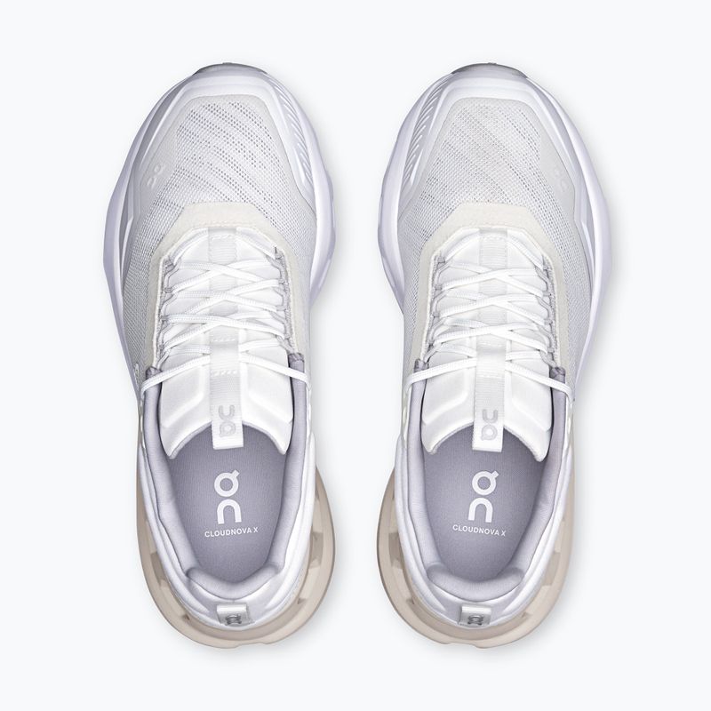 Buty treningowe damskie On Running Cloudnova X white/glacier 6