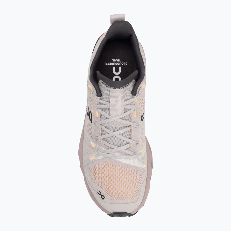 Buty do biegania damskie On Running Cloudsurfer Trail silver/mauve 5