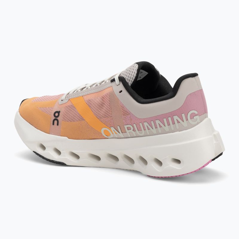 Buty do biegania damskie On Running Cloudsurfer Next tangerine/ivory 3
