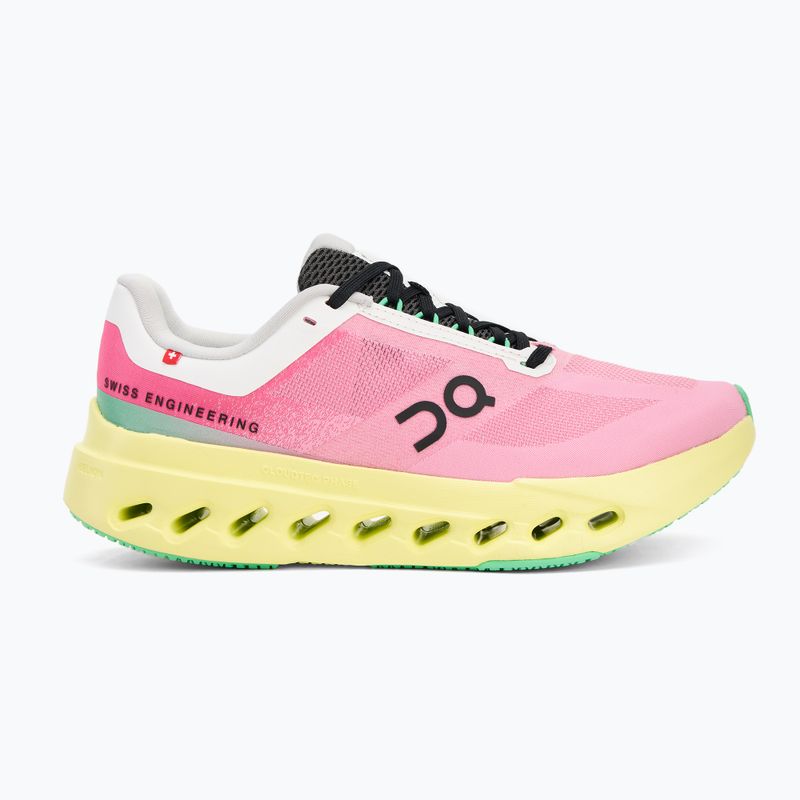 Buty do biegania damskie On Cloudsurfer Next pink/limelight 2