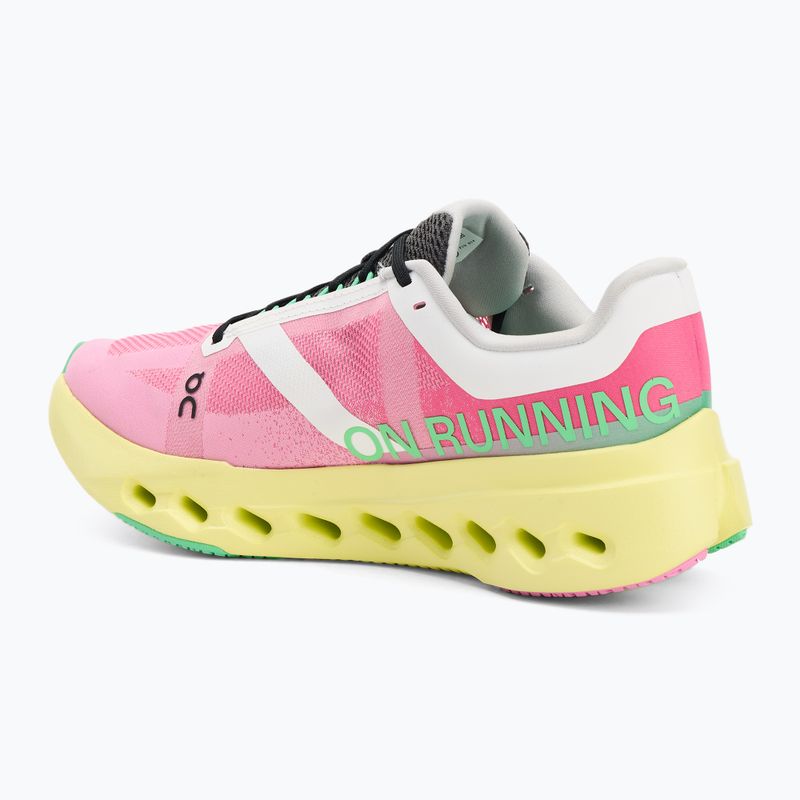 Buty do biegania damskie On Running Cloudsurfer Next pink/limelight 3