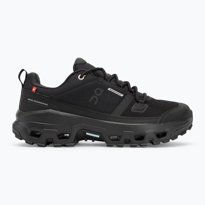 Buty męskie On Running Cloudrock Low Waterproof black/black 2