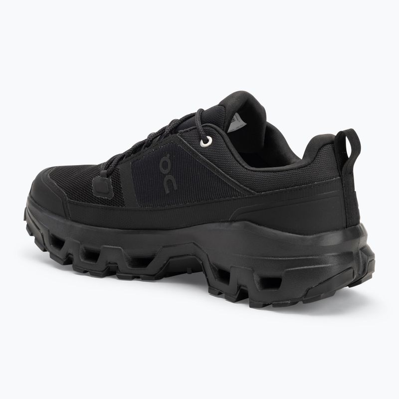 Buty męskie On Cloudrock Low Waterproof black/black 3