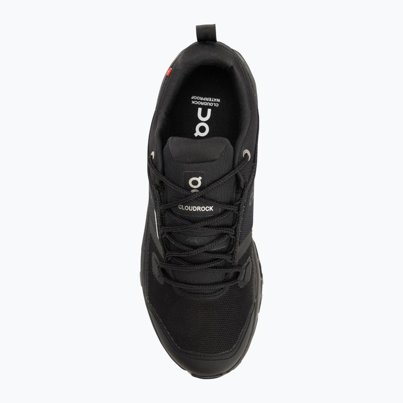 Buty męskie On Running Cloudrock Low Waterproof black/black 5
