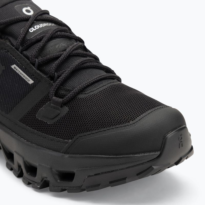 Buty męskie On Running Cloudrock Low Waterproof black/black 7