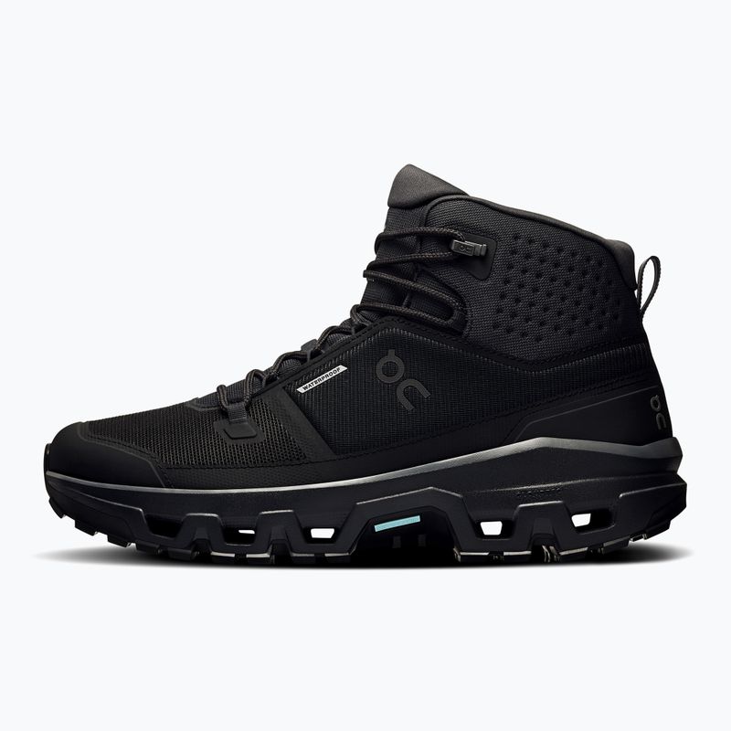 Buty męskie On Running Cloudrock Mid Waterproof black/black 2