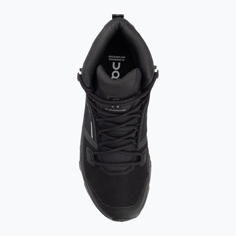 Buty męskie On Running Cloudrock Mid Waterproof black/black 5