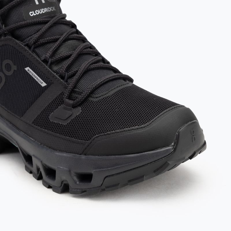 Buty męskie On Cloudrock Mid Waterproof black/black 7