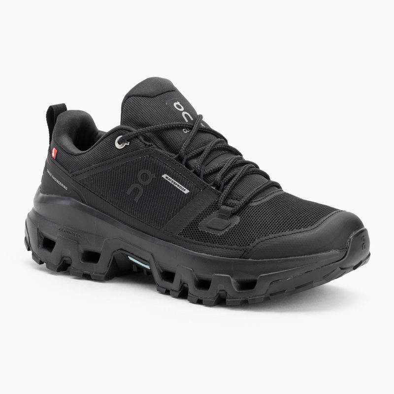 Buty damskie On Running Cloudrock Low Waterproof black/black