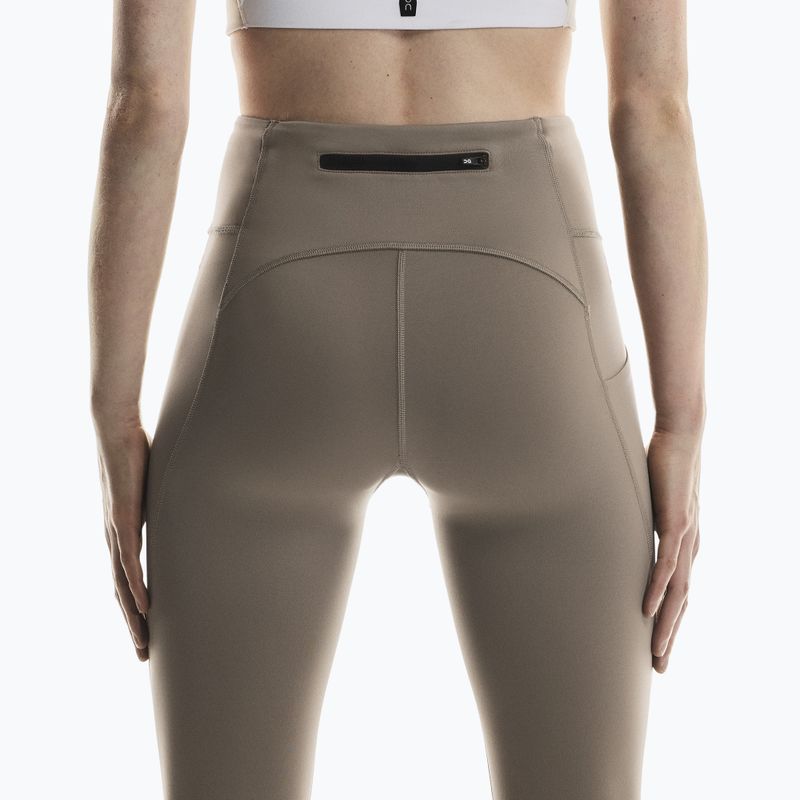 Legginsy treningowe damskie On Performance Tights 7/8 cinder 7