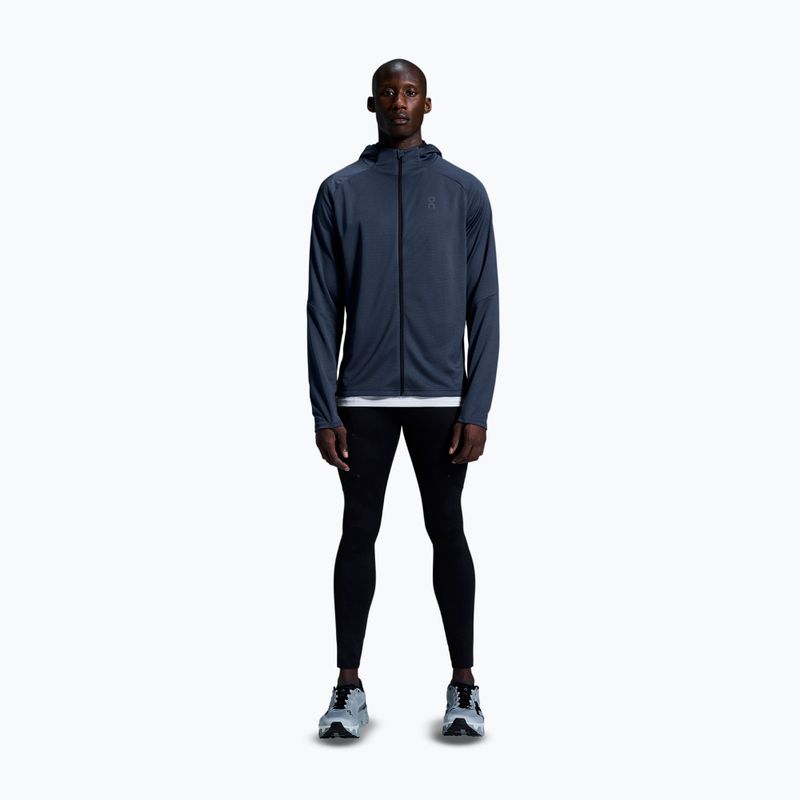Bluza do biegania męska On Running Climate Zip Hoodie midnight 2