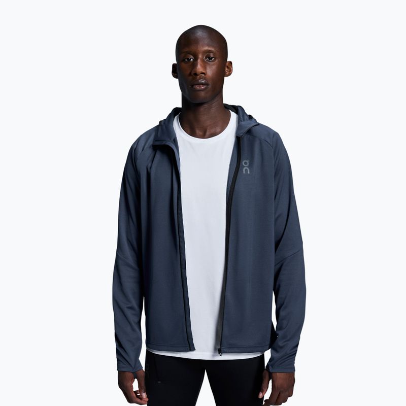 Bluza do biegania męska On Running Climate Zip Hoodie midnight 4