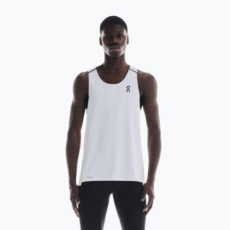 Koszulka do biegania męska On Performance Tank white/silver