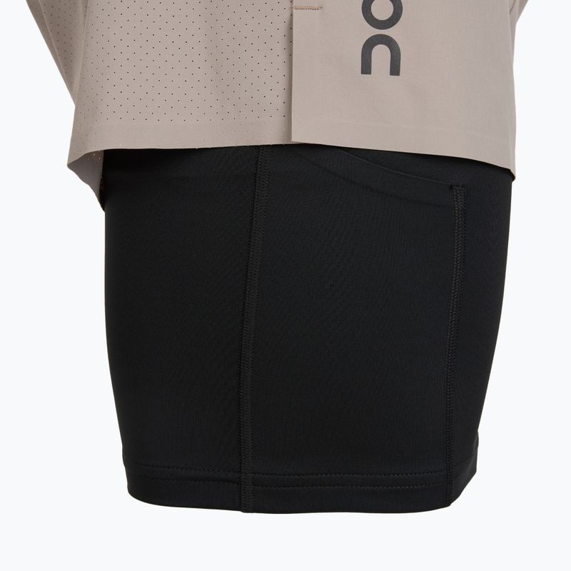 Spodenki do biegania męskie On 5" Performance 2/1 cinder/black 5
