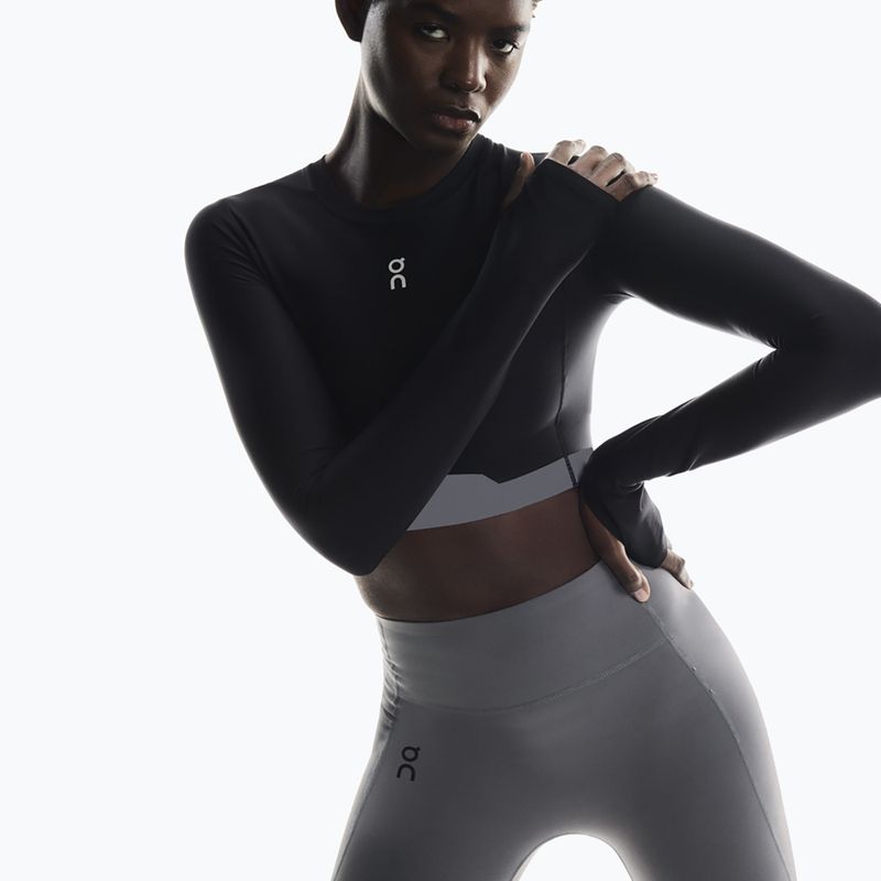 Longsleeve treningowy damski On Train Crop black 6