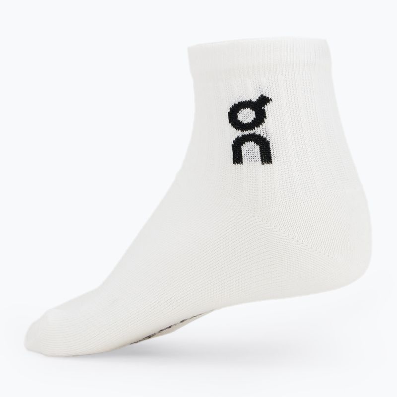Skarpety On Running Logo Sock Mid 3 pary white 2