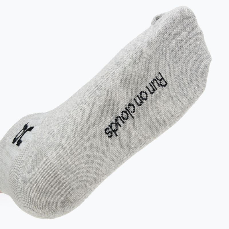 Skarpety On Running Logo Sock Mid 3 pary heather gray 3