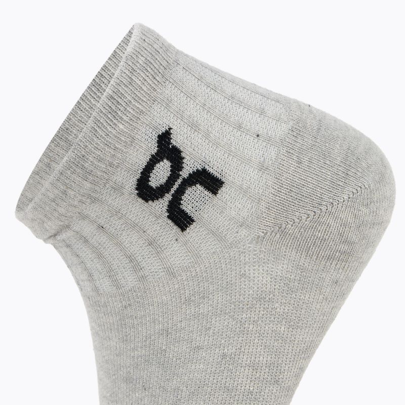 Skarpety On Running Logo Sock Mid 3 pary heather gray 4