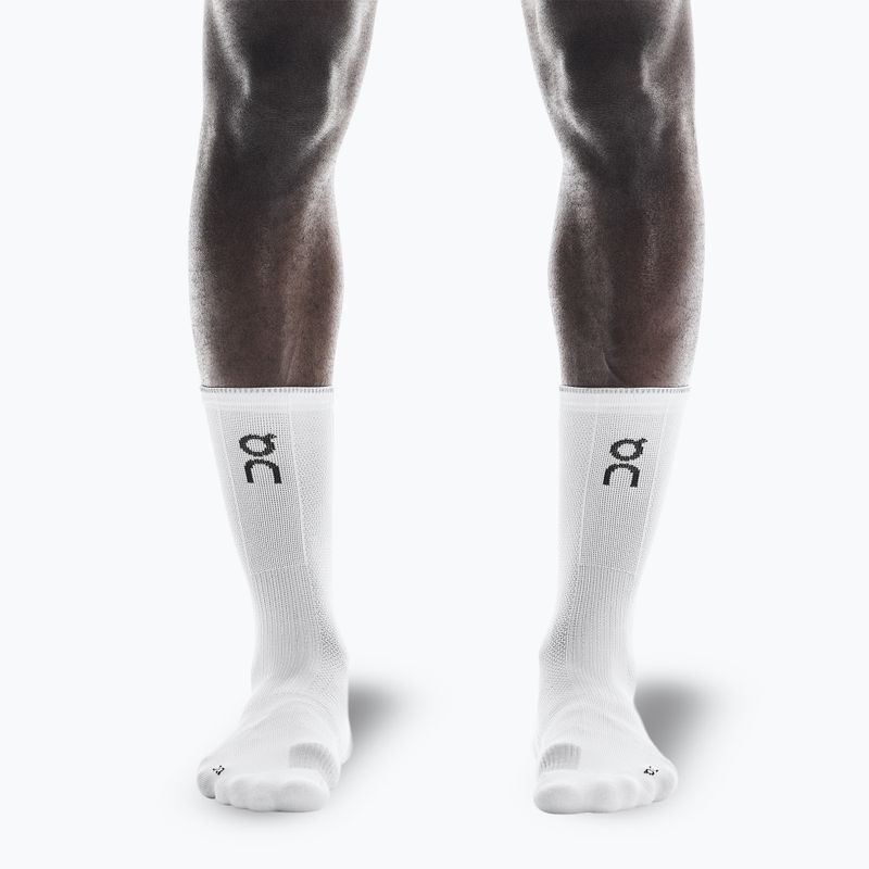 Skarpety On Performance Run High white/glacier 2