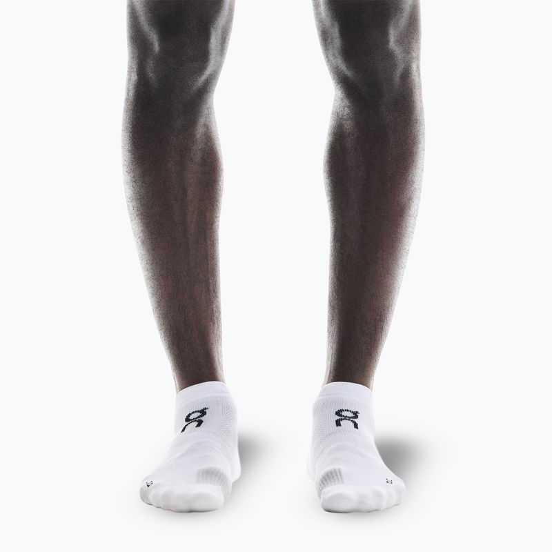 Skarpety On Performance Run Low white/glacier 4