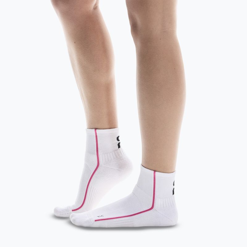 Skarpety On Running Court Mid white/pink 2