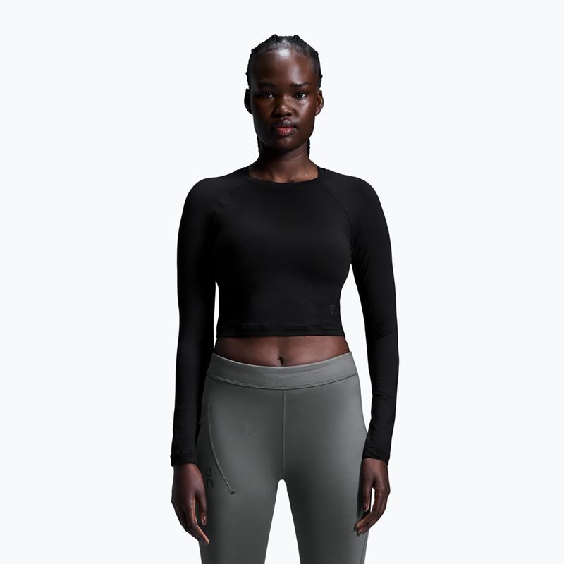 Longsleeve treningowy damski On Studio Long-T Crop black