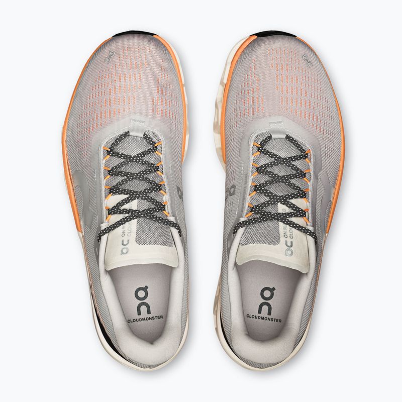 Buty do biegania męskie On Running Cloudmonster 2 glacier/tangerine 6