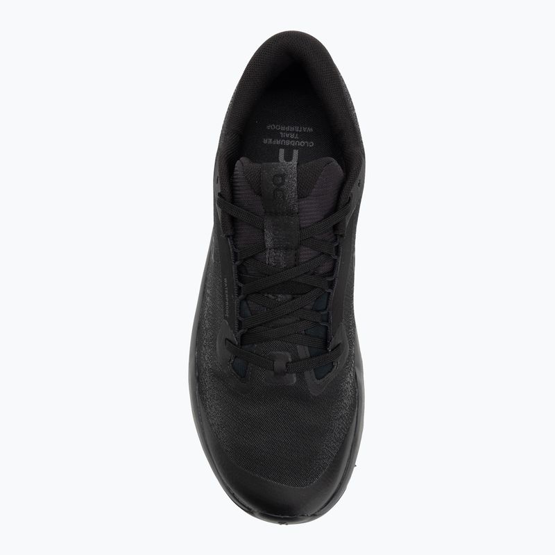 Buty do biegania męskie On Cloudsurfer Trail 2 Waterproof black/black 5