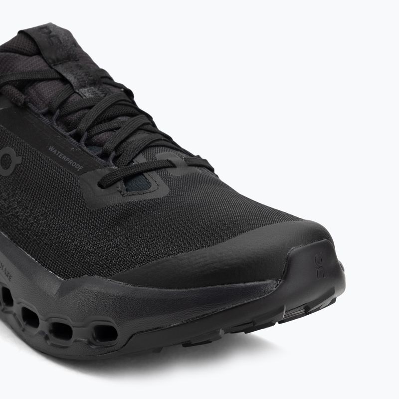 Buty do biegania męskie On Cloudsurfer Trail 2 Waterproof black/black 7