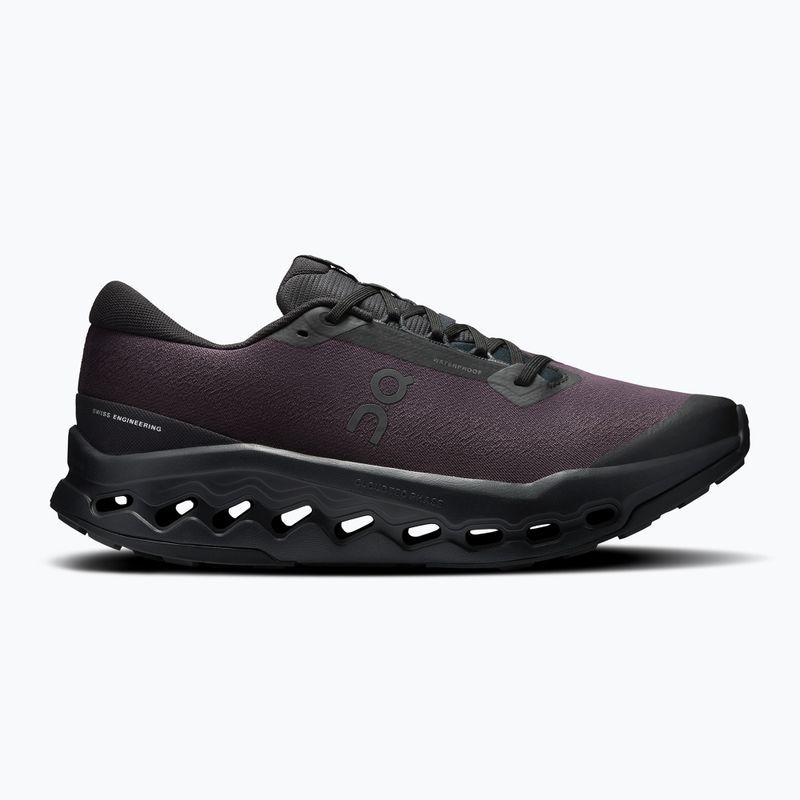 Buty do biegania męskie On Cloudsurfer Trail 2 Waterproof black/black 8