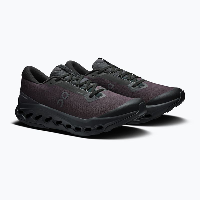 Buty do biegania męskie On Cloudsurfer Trail 2 Waterproof black/black 10