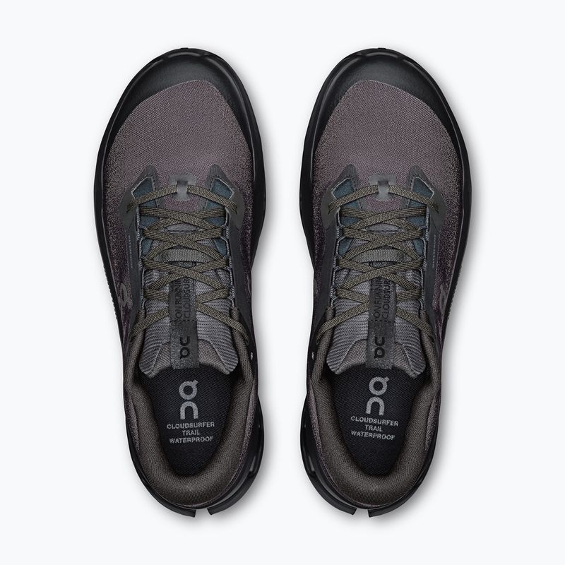 Buty do biegania męskie On Cloudsurfer Trail 2 Waterproof black/black 13