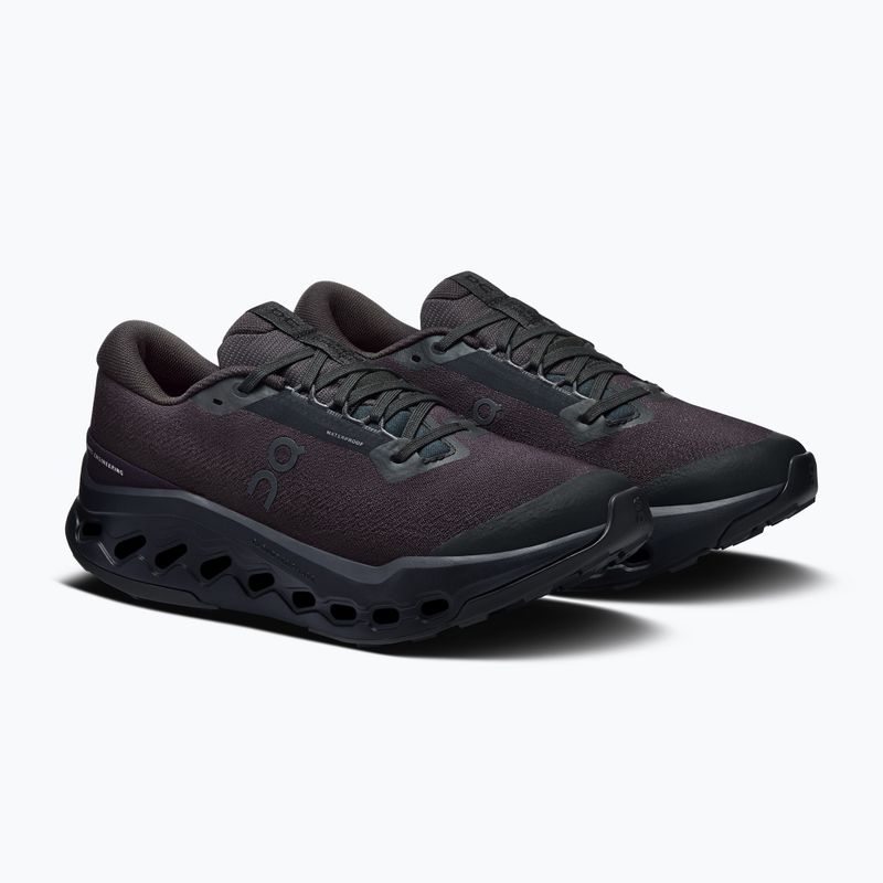 Buty do biegania damskie On Cloudsurfer Trail 2 Waterproof black/black 3