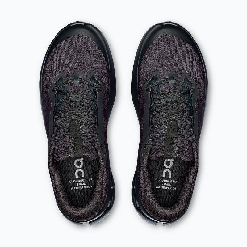 Buty do biegania damskie On Cloudsurfer Trail 2 Waterproof black/black 6