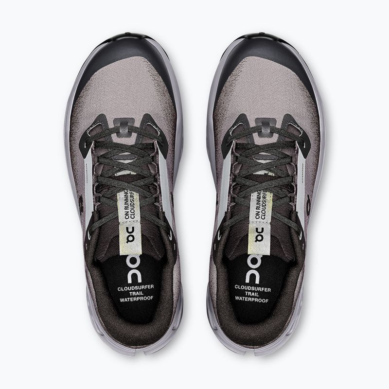 Buty do biegania damskie On Cloudsurfer Trail 2 Waterproof black/lilac 6