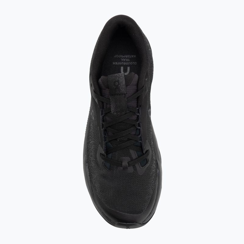 Buty do biegania damskie On Cloudsurfer Trail 2 Waterproof black/black 5