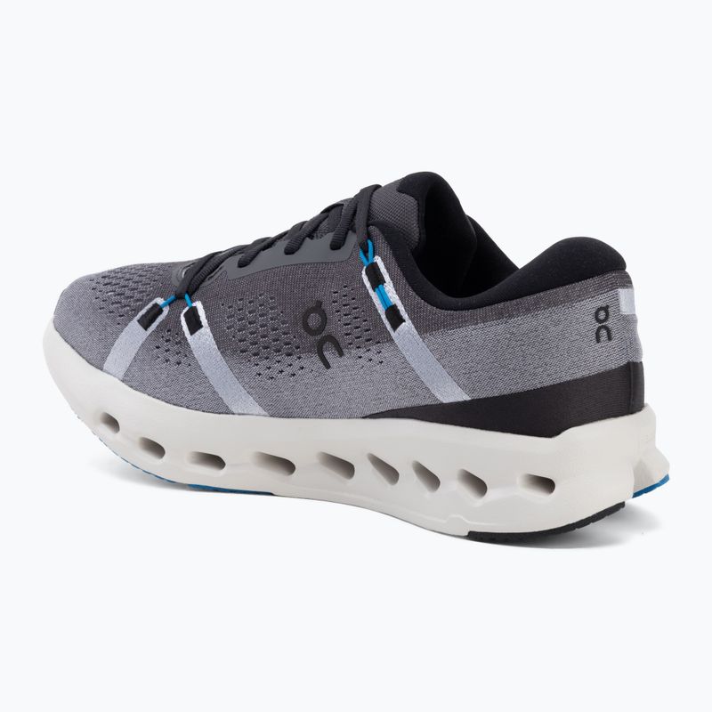 Buty do biegania damskie On Cloudsurfer 2 Wide black/malibu 3
