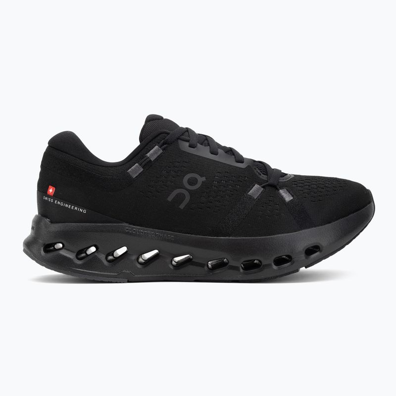 Buty do biegania damskie On Cloudsurfer 2 Wide black/black 2