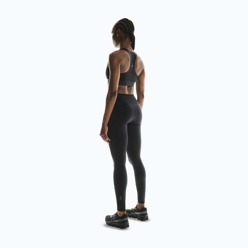 Legginsy do biegania damskie On Performance black 4