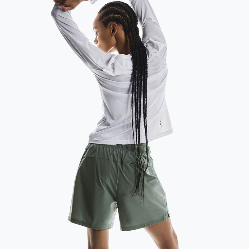 Spodenki do biegania damskie On 5" Core olive 5