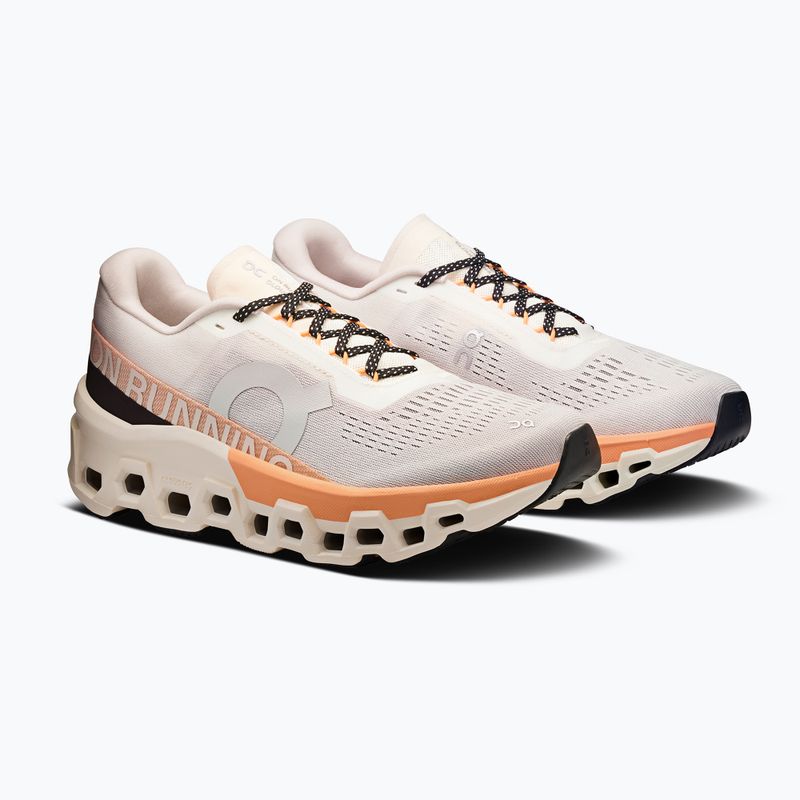 Buty do biegania damskie On Running Cloudmonster 2 ivory/tangerine 3