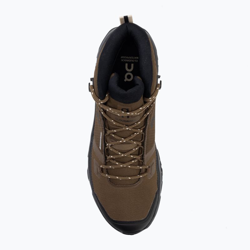 Buty turystyczne męskie On Cloudrock Mid Waterproof earth/black 5