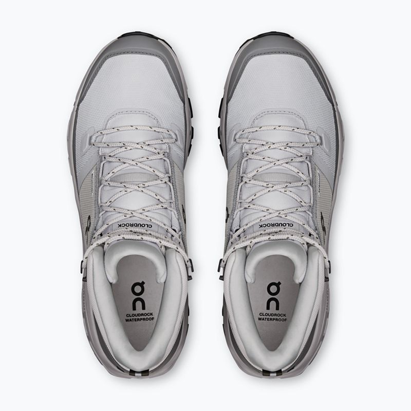 Buty turystyczne męskie On Cloudrock Mid Waterproof glacier/alloy 3