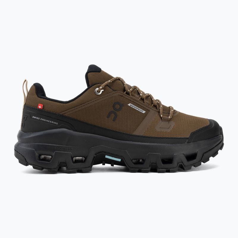 Buty damskie On Cloudrock Low Waterproof earth/black 2