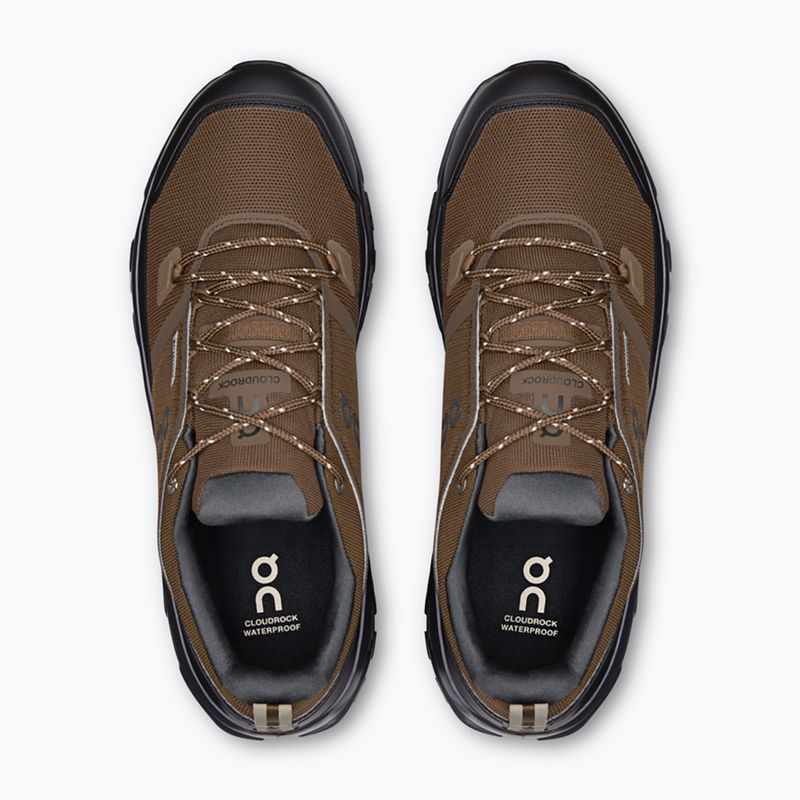 Buty turystyczne męskie On Cloudrock Low Waterproof earth/black 3