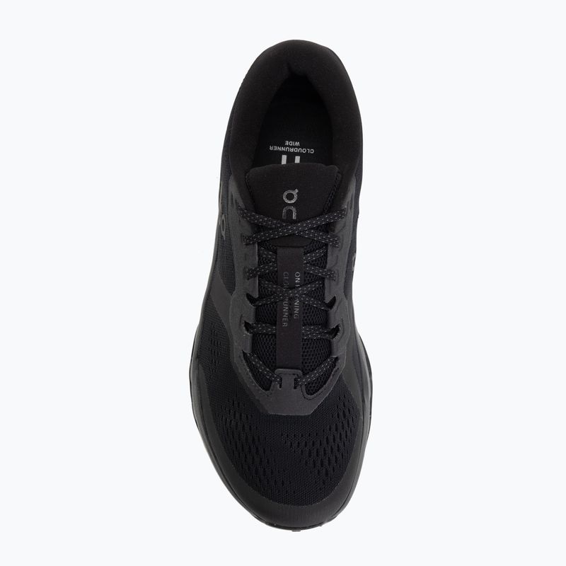 Buty do biegania męskie On Cloudrunner 3 Wide black/black 5