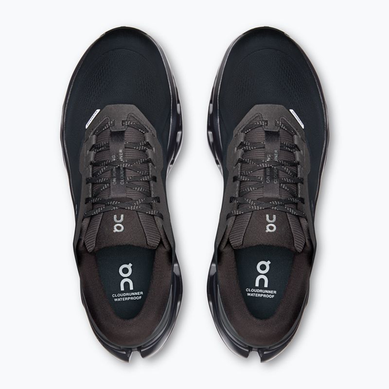 Buty do biegania męskie On Cloudrunner 3 Waterproof black/black 6