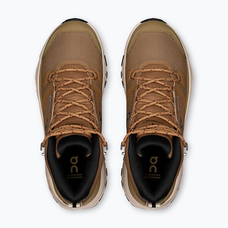 Buty damskie On Cloudrock Mid Waterproof sphinx/sand 6