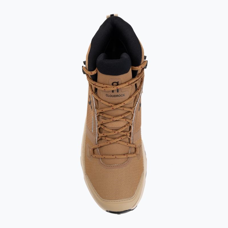 Buty damskie On Cloudrock Mid Waterproof sphinx/sand 5