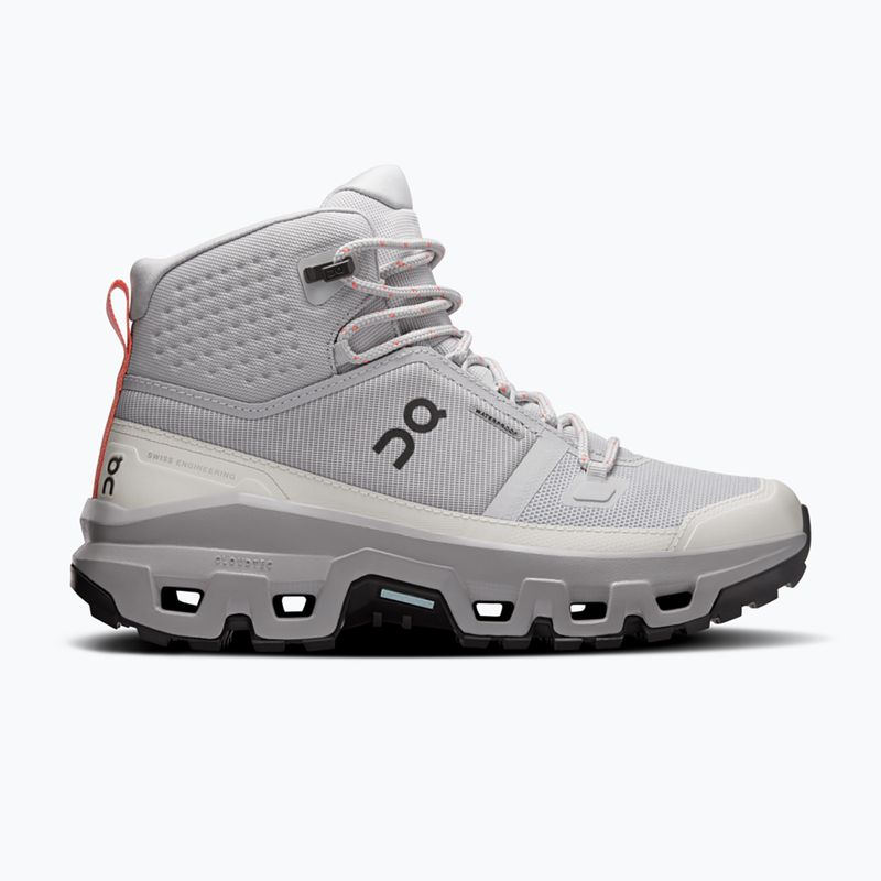 Buty turystyczne damskie On Cloudrock Mid Waterproof glacier/alloy